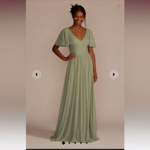 Eucalyptus Bridesmaid Dress in Mesh